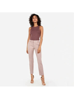 Express Columnist Ankle Length Pant Low Rise Size 8 Regular Color Vintage Pink